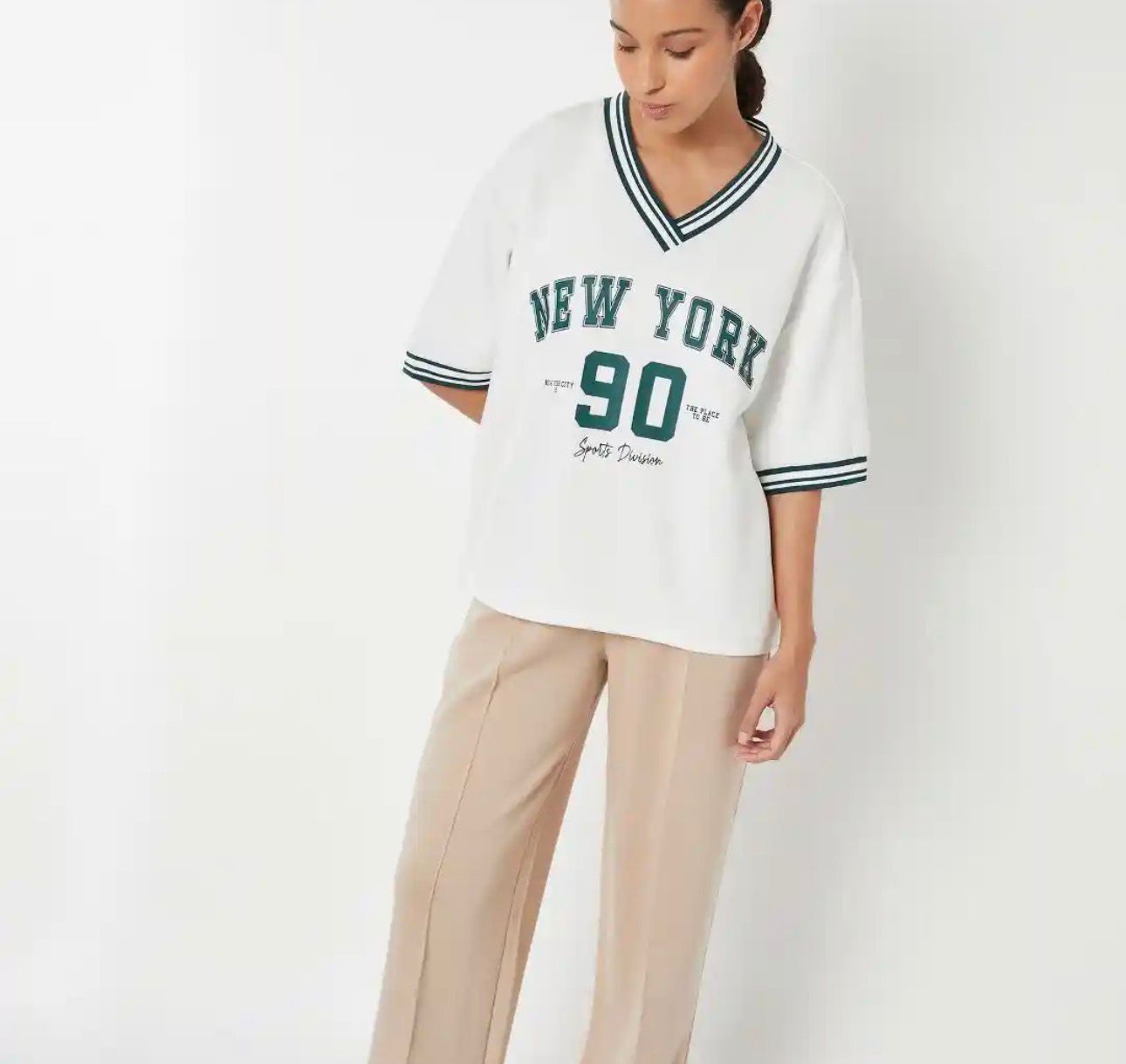 NEWYORK 90 BASEBALL DOWNSHOULDER JERSEY