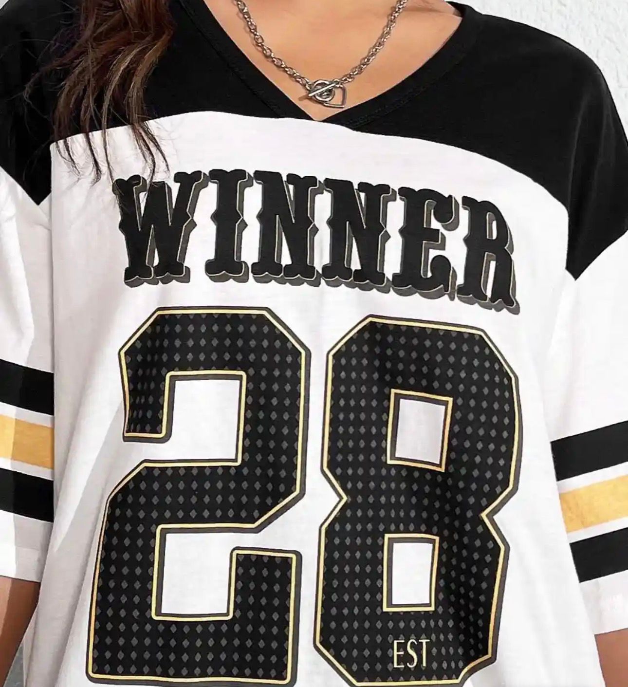 WINNER 28 BASEBALL DOWNSHOULDER JERSEY