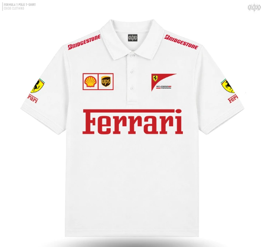 Ferrari White Polo Shirt