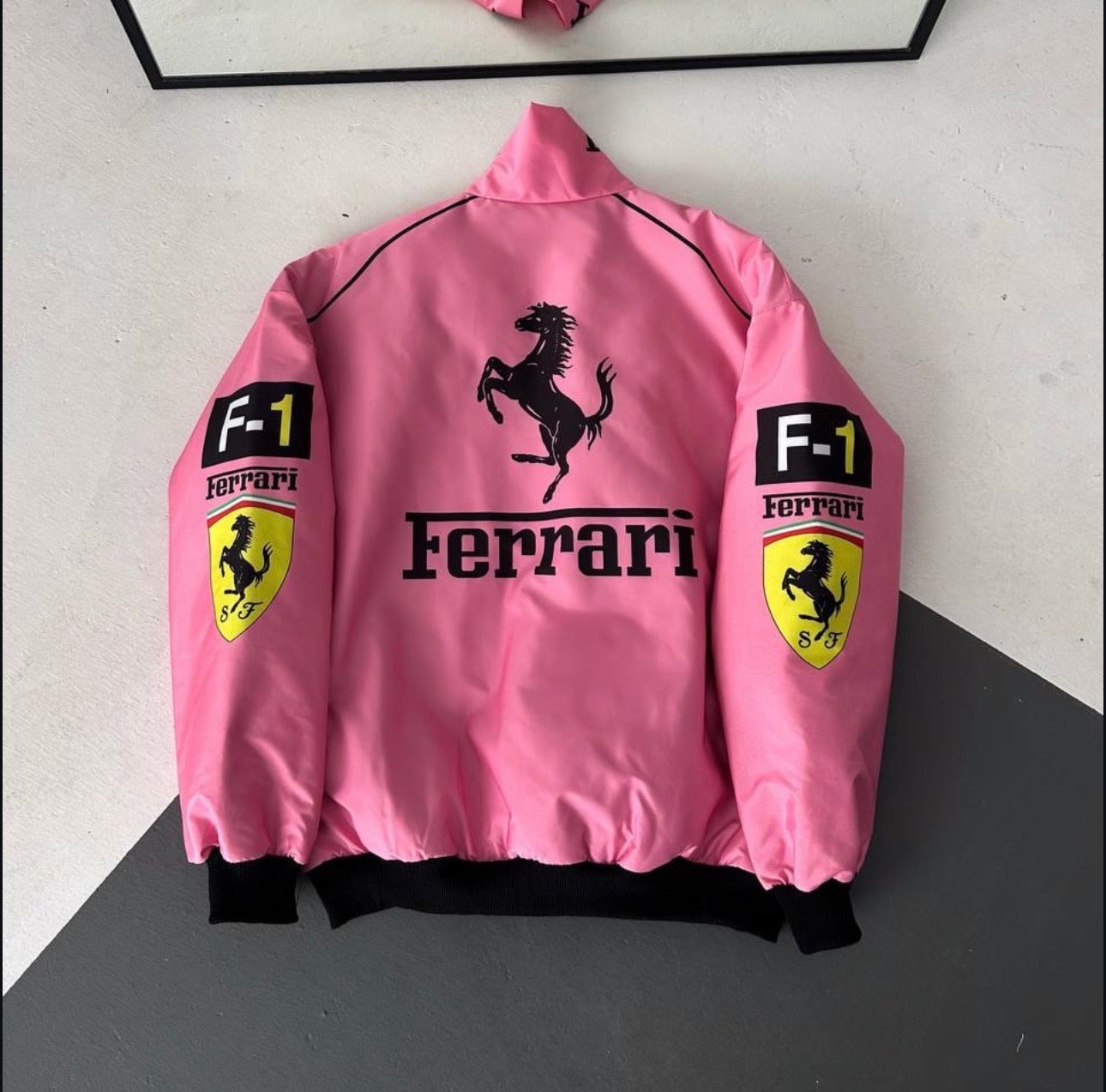 F1 Pink Ferrari Jacket