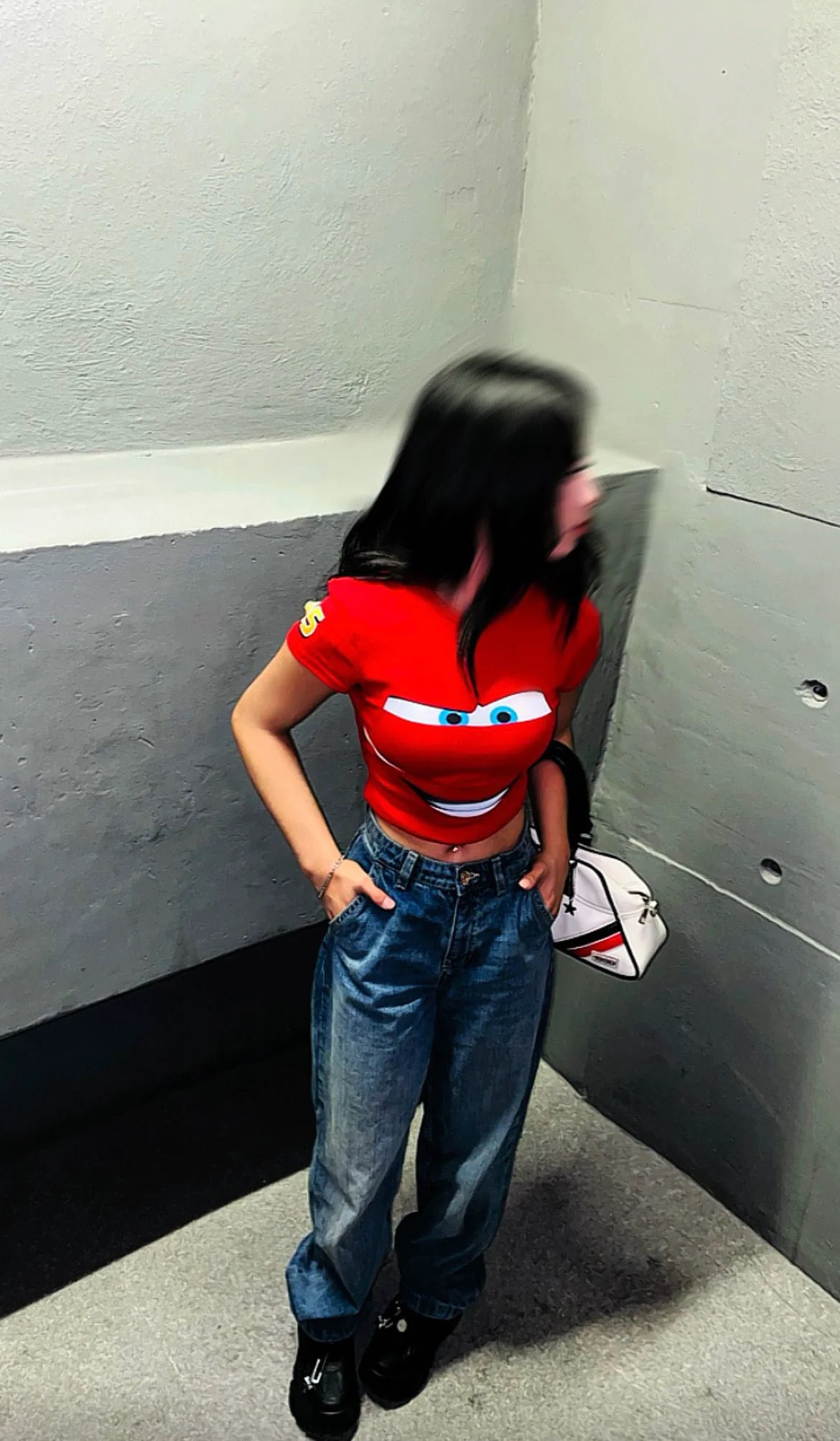 Disney Crop Top red