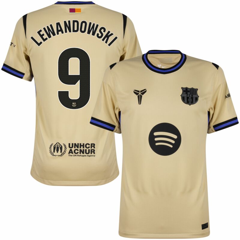 Nike Barcelona Away Lewandowski 9 Shirt 2025-2026 (La Liga)