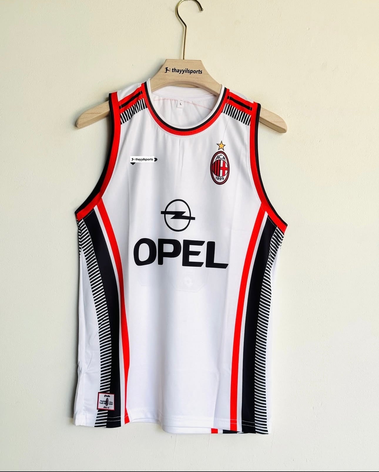 Ac millan white FC vest jersey