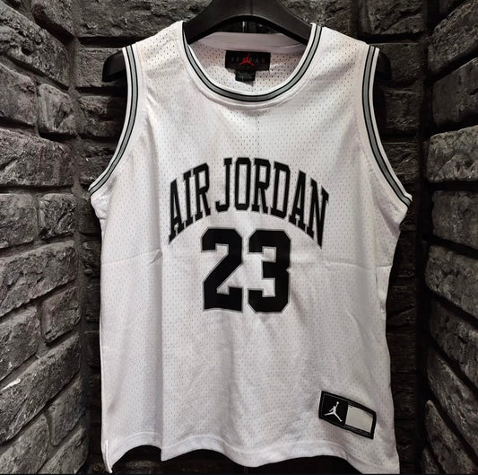 AirJordan 23 white basketball jersey