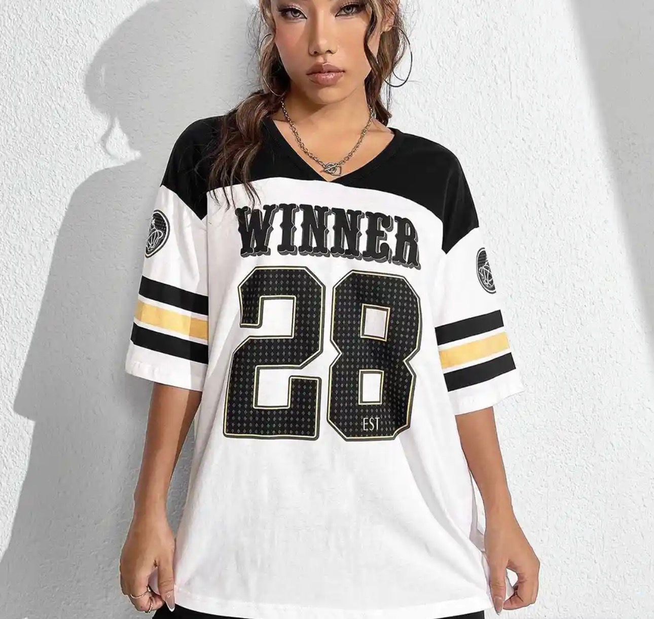 WINNER 28 BASEBALL DOWNSHOULDER JERSEY