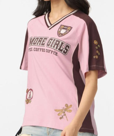 Baseball downshoulder jersey Gill more girl