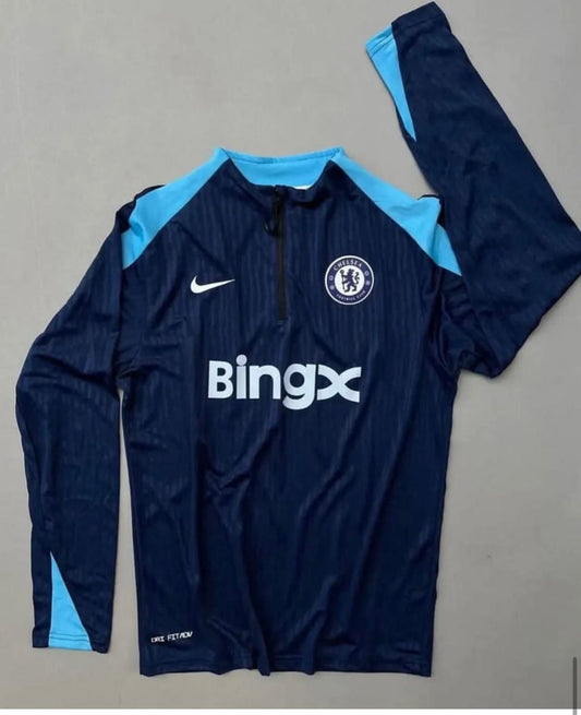 Chelsea F.C. Strike Men's Nike DRi-FIT Football Zipper