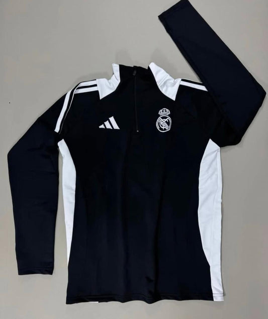 Real Madrid black zipper  Football zipper